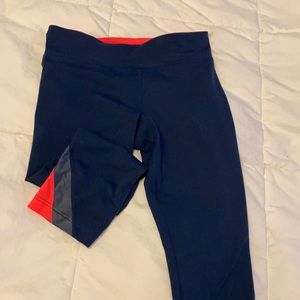 Blue underarmour capris